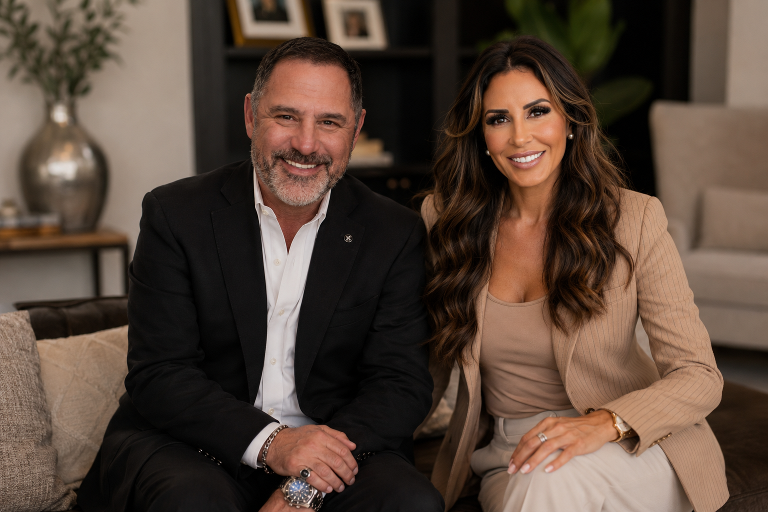 Madeline Ricci with David, co-founders of Trustedpreneurs and co-hosts of the Built Beyond You podcast